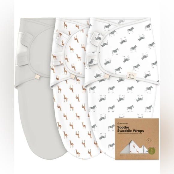 KeaBabies | Swaddle Wraps Set of 3 - Picture 1 of 8